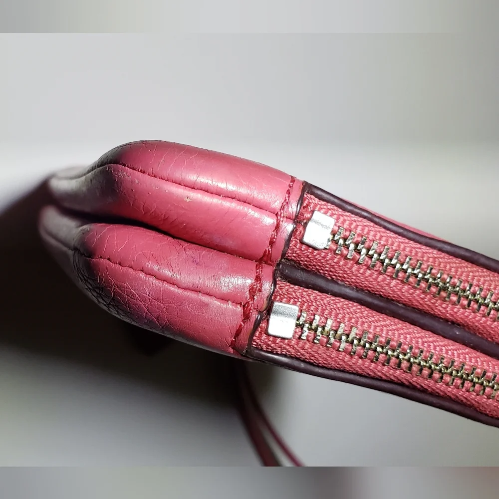 Coach Poppy Pink Zippered Wristlet - Picture 11 of 13
